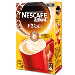 雀巢（Nestle）咖啡 速溶 1+2 奶香 微研磨 冲调饮品 7条105g 散装