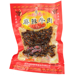 刘香源食品 休闲零食 麻辣牛肉 70g/袋