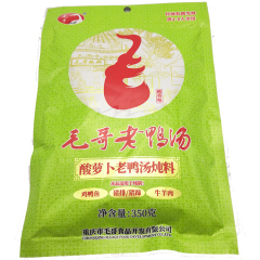 毛哥食品 毛哥老鸭汤 调味品 酸萝卜老鸭汤炖料 350g/袋