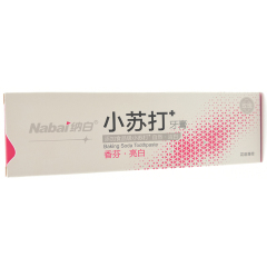 纳白（Nabai） 小苏打牙膏 香芬·亮白 花语薄荷 100g/盒