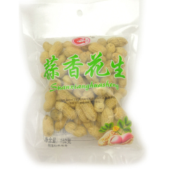 港洲食品 休闲零食 蒜香花生 152g/包