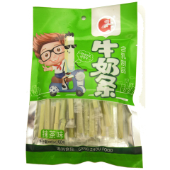 港洲食品 含乳制品休闲零食 牛奶条袋装 抹茶味 60g/包